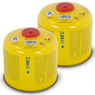 Immagine di Z.M.C 2 cartucce di gas 300 g, propano/butano 600 ml, cartuccia EN417 con filettatura europea, a vite per fornelli gas, bruciatori erbacce, bomboletta