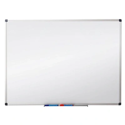 Immagine di Lavagna Magnetica Bianca Cancellabile, Scrivibile, Combinata per Calamite e Pennarelli in Varie misure 80X110 cm