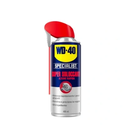Immagine di WD 40 Specialist Super Sbloccante Azione Rapida Ideale Per grippaggio e ossidazione Idrorepellente prevenire la ruggine Spray Doppia Posizione tutti i metalli NSF H2 400ml