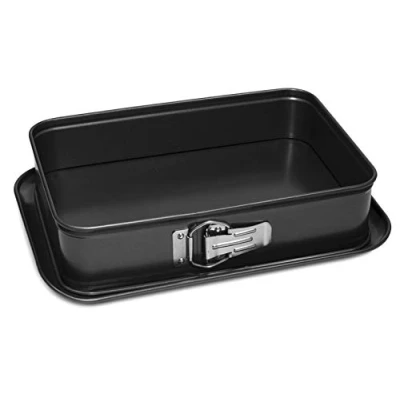 Immagine di Guardini Gardenia, Stampo Apribile Rettangolare 19x28cm, Acciaio con rivestimento antiaderente, Colore nero