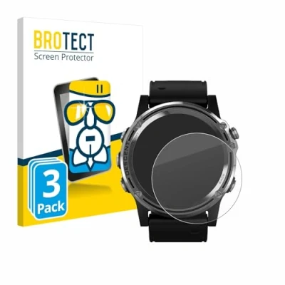 Immagine di brotect Pellicola Protettiva Vetro per Garmin Descent Mk1 Protezione Schermo (3 Pezzi) [Durezza Estrema 9H, Chiaro]