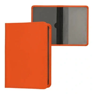 Immagine di kwmobile Custodia in pelle PU per Libretto Circolazione Auto Cover Portalibretto con Scomparti Tessere Patente Foderina Porta Documenti arancione