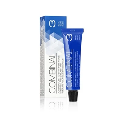 Immagine di Combinal, Tinta per ciglia e sopracciglia, resistente all&#039;acqua, Blu, 15 ml