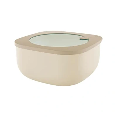 Immagine di Guzzini Store&amp;More Kitchen Active Design Contenitori Ermetici Bassi per Frigo/Freezer/ Microonde (L), 19.5 x 9.3 cm, Marrone (Clay)