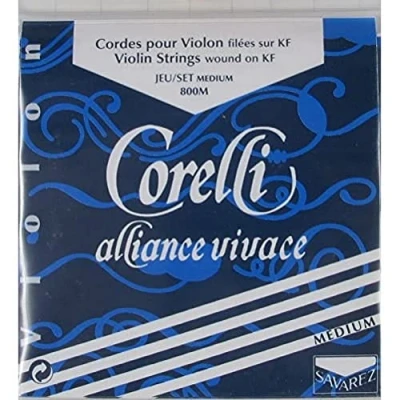 Immagine di SAVAREZ 800M Set Tensione MEDIA di Corde per Violino, Media, Serie Corelli Alliance Vivace