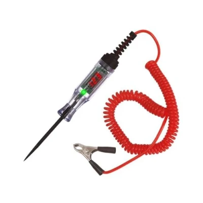 Immagine di tester di tensione per auto, 3 48 V, V DC con spia controllo, voltaggio display LCD digitale morsetto coccodrillo