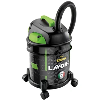 Immagine di Lavor Aspiratore Solidi e Liquidi RUDY 1200 S, con filtro lavabile, Funzione Soffiante, Capacità Vano Raccolta 20 l, Serbatoio in Metallo, 18 kPa, Watt max