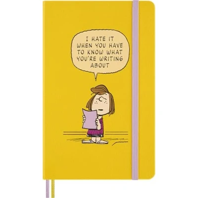 Immagine di Moleskine Peanuts Taccuino a Righe, Quaderno Appunti Design Patty con Copertina Rigida, Segnalibro e Adesivi Tema, Formato Large 13 x 21 cm