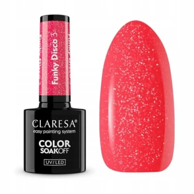 Immagine di Claresa, Smalto per unghie, Soak Off UV/LED Funky Disco lakier hybrydowy 3 5g