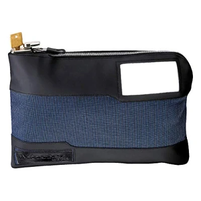 Immagine di Master Lock 7120D Borsa porta soldi con serratura a chiave, lunghezza 39,5 cm, colore: Blu