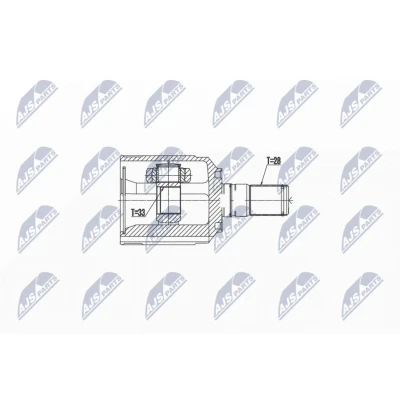 Immagine di NTY NPW HY 538 Kit Giunto Omocinetico Assale anteriore Sx HYUNDAI: SANTA FE 2