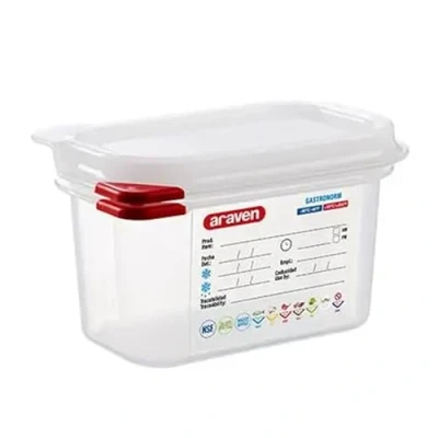 Immagine di Araven contenitore ermetico GN PP 1L (6 pezzi)