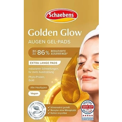 Immagine di Schaebens Golden Glow Cuscinetti in gel per occhi Multi effetto riducono le occhiaie e il gonfiore vegano