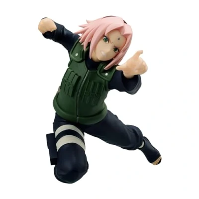 Immagine di Banpresto Haruno Sakura II Naruto Shippuden Vibration Stars, statuetta d&#039;azione, 14 cm, multicolore, BP88867P