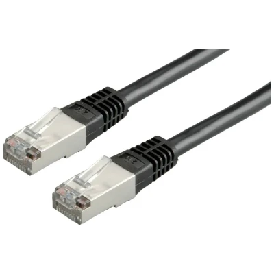 Immagine di Value 21.99.0816 RJ45 cavo di rete, patch CAT 6 S/FTP 1.50 m Nero doppia schermatura 1 pz.