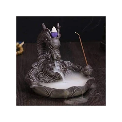 Immagine di lachineuse Fontana di incenso Drago Brule Cascata 15,5 cm in Ceramica Porta per Decorazione d&#039;interni Deco Zen Asiatica Bruciatore Atmosfera Feng Shui