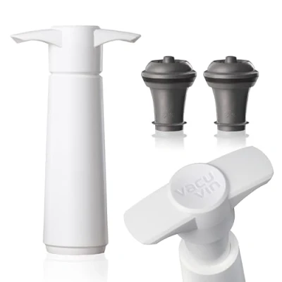 Immagine di Confezione regalo per vino da 3 pezzi, colore: bianco.