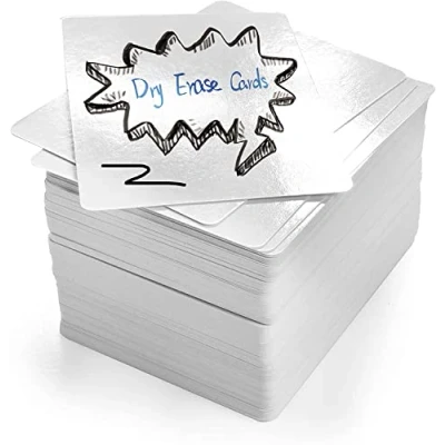 Immagine di LotFancy 180 Pezzi Carte Vuote Lucide da Gioco Riutilizzabili di apprendimento Fai Te Carta Messaggio Regalo Dimensioni Standard