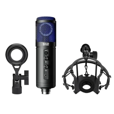 Immagine di 512 Audio Tempest Microfono USB a condensatore da studio diaframma largo Tempest, progettato per la registrazione professionale e lo streaming