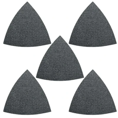 Immagine di Fein 63717084013 Carta abrasiva a delta strappo, non perforato Grana Num. 100 Lato 80 mm 50 pz.