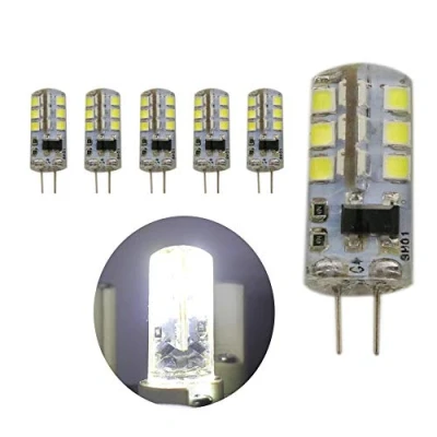 Immagine di 5 pezzi Lampadina 3W AC 220V G4 a LED luce Bianco freddo 6000K 20W 30W alogena equivalente Non dimmerabile