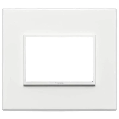 Immagine di Vimar serie Eikon Evo Placca 3 moduli alluminio Bianco Total
