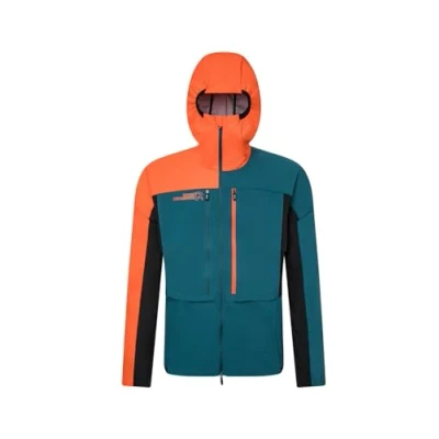 Immagine di Rock Experience REMJ11081 C786 INUIT TECH SOFTSHELL MAN JACKET UOMO Giacca 1556 REFLECTING POND+0740 CHERRY TOMATO L