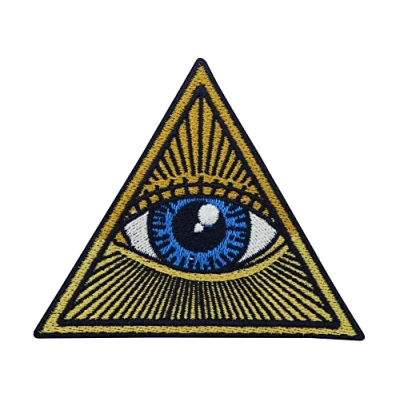 Immagine di Finally Home Toppa termoadesiva retrò Illuminati Toppe per tatuaggi vintage triangolari da applicare con il ferro stiro