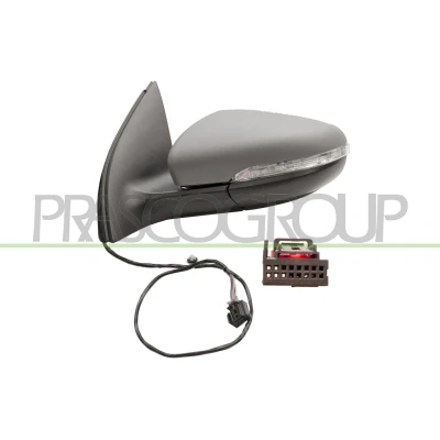 Immagine di Specchio retrovisore esterno Prasco VG0387324 Sx con la prima mano termico, ribaltabile/ripiegabile elettricamente, illuminazione ambiente, senza