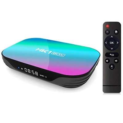 Immagine di Sofobod HK1 Box TV Android 9.0, 4GB RAM 64GB ROM, S905X3 Quad Core 64bit Cortex A55, GPU G31 MP2, 2.4G/5G dual WiFi BT4.0 H.265 Decoding LAN 1000 RJ 45, HD 8K Smart