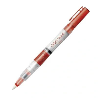 Immagine di Caran d&#039;Ache Spazzola per serbatoio dell&#039;acqua con punta in fibra, colore: Rosso