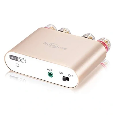 Immagine di Nobsound NS 10G Pro Hi Fi DSP 100W amplificatore audio digitale Bluetooth 5.0, 2.0 Canale Stereo Power Audio, per altoparlanti domestici (Gold)