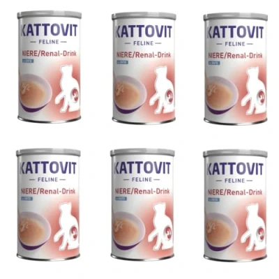 Immagine di Kattovit Drink Reni/Renal Alimento complementare per gatti 24 x 135 ml con Anatra