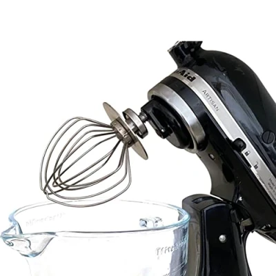 Immagine di ARTISAN 5KSM5THWSS Frusta in acciaio INOX 100% per robot da cucina KitchenAid 4,3 L e 4,8 con testa motore inclinabile