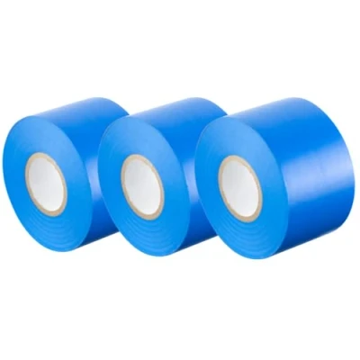 Immagine di GOCABLETIES Nastro isolante blu 10 Rotoli 50 mm x 33 m Robusto ed autoadesivo Per proteggere, unire e riparare cavi