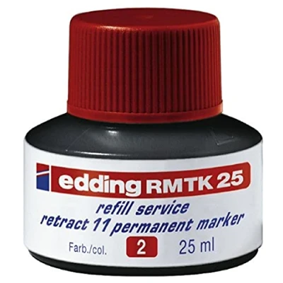 Immagine di Edding 4 rmtk25002 di ricarica service Retract 11 Permanent Marker, 25 ml, rosso