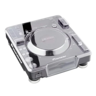 Immagine di Decksaver Cover per Pioneer DJ CDJ 1000 Coperchio protettivo in policarbonato super resistente colore trasparente fumé brevettato, prodotto nel Regno Unito, la scelta dei una protezione
