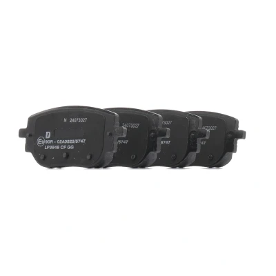 Immagine di DELPHI LP3848 Kit pastiglie freno Non predisposto per contatto segnalazione usura con lamierino anticigolío senza accessori CITROËN: Jumpy III Van