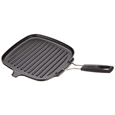 Immagine di Le Creuset Bistecchiera quadrata in ghisa vetrificata, diameter 24 cm, Nero Matt, 20054000000400