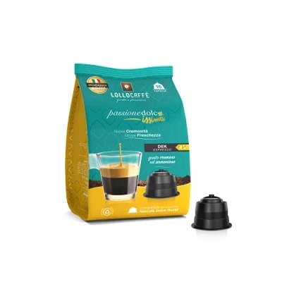 Immagine di Lollo Caffè Box Capsule Passionedolcissima Miscela Dek 384