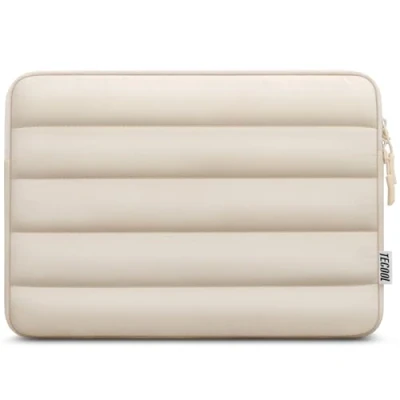 Immagine di TECOOL 15 15,6 Pollici Custodia PC Portatile, per 15,6&quot; Lenovo Ideapad Thinkpad HP Dell Acer ASUS Chromebook Notebook,Macbook Pro 16 M3 M2 M1 2023 Borsa Computer Laptop Sleeve,Beige