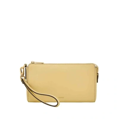 Immagine di Fossil Portafoglio in pelle o poliestere da donna, 19.05 cm L x 3.81 W 11.43 H, Bianco crema