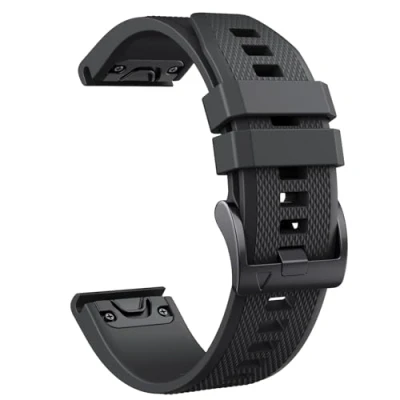 Immagine di Cinturino per Garmin Fenix 5/5 Plus/6/6 Pro, Forerunner 935/945/955/965, 22mm 7/7 Instinct/Instinct 2, Epix 2/Epix Pro 47mm, Descent G1, Approach S62/S60(Nero)