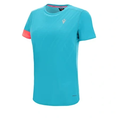 Immagine di Macron Run Start Scc Rita T Shirt PRNT Blbird/Ncor SS Wmn, Donna, Turchese, S
