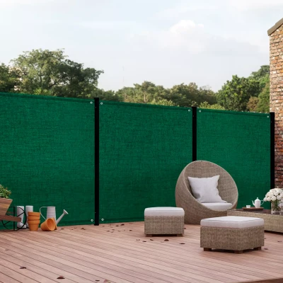 Immagine di IDMarket Frangivista ultra resistente, 1,5 x 10 m, 400 g/m², alta qualità, colore: Verde