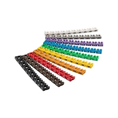 Immagine di Goobay 72514 Marcatori a Clip per Cavi &quot;Cifre 0 9&quot;, con un Diametro Massimo di 4mm, Confezioni da 100