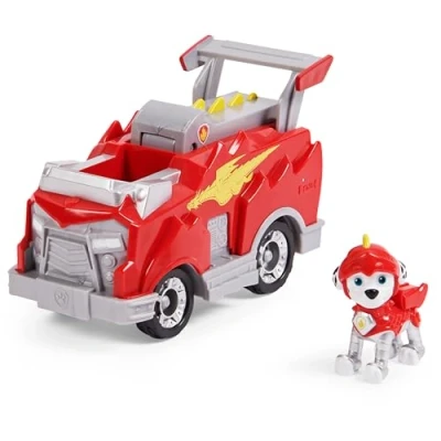 Immagine di Paw Patrol Veicolo Rescue Knights di Marshall Camion dei Pompieri con Personaggio Giochi Bambini dai 3 Anni in su