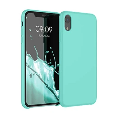Immagine di kwmobile Cover per Apple iPhone XR Custodia Back Case Smartphone in Silicone TPU Protezione Gommata turchese