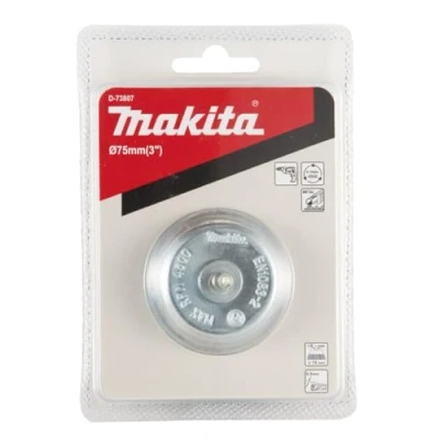 Immagine di Makita Spazzola a tazza 75 mm in acciaio gambo rotondo D 73807 1 pz.