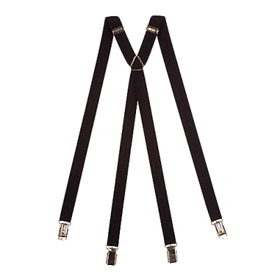 Immagine di Olata Bretelle Sottili a Forma di X, Stile Classico, Completamente Regolabili, Elastiche, 2 cm. Nero